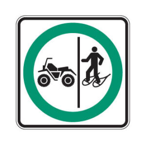 Trajet obligatoire séparé pour quads et raquetteurs