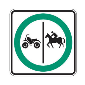 Trajet obligatoire séparé pour quads et cavaliers