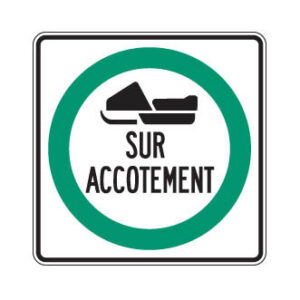 Obligation de circuler sur l'accotement