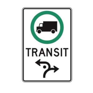 Trajet obligatoire pour les camions (À droite ou à gauche)