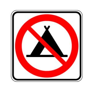 Interdiction de camper