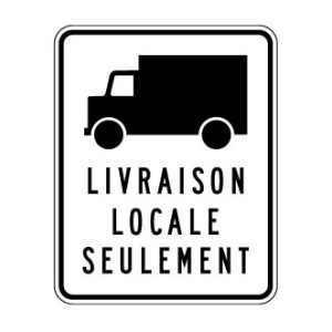 Livraison locale seulement
