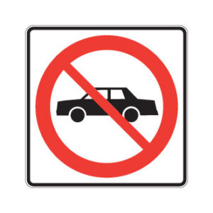 Accès interdit aux automobiles