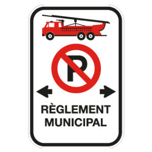 Stationnement réglementé, zone d'incendie