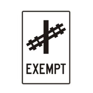 Exemption d'arrêt à un passage à niveau