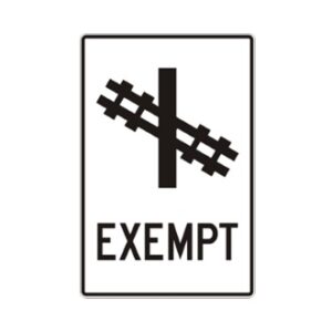 Exemption d'arrêt à un passage à niveau