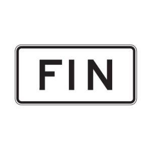 Panonceau FIN