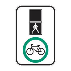 Prescription pour cyclistes à un feu pour piétons
