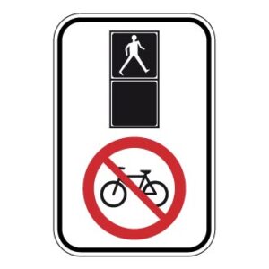 Interdiction pour les cyclistes de traverser à un feu pour piétons