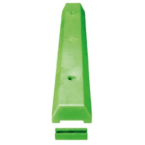 Butoir de stationnement de 36 po VERT EN HDPE