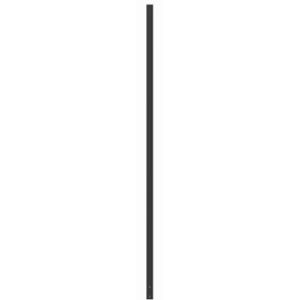 Poteau elliptiques 3000 mm peint poudre noir