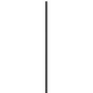 Poteau elliptiques 3600 mm peint poudre noir