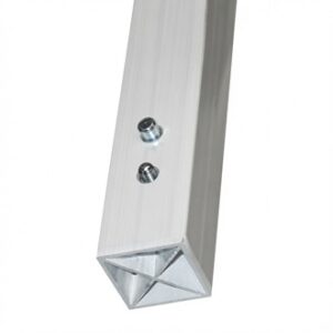 Poteau carré 1 3/4'' en pvc 5 pieds avec bouton poussoir
