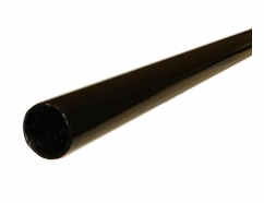 Poteau rond de 2.375" peint poudre noir 12 pi 6''