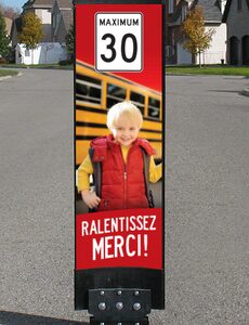 Balise PED-ZONE de Sensibilisation