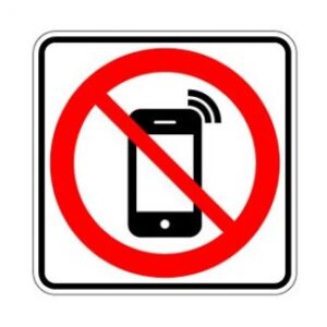 Interdiction au cellulaire