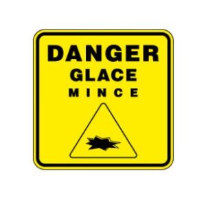 Glace mince