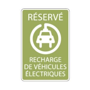 Réservé recharge de véhicules électriques
