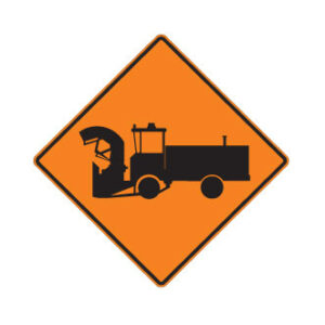 Travaux avec souffleuse