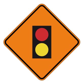 Signal avancé de la barrière pour signaleur routier