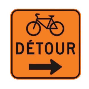 Détour : à droite