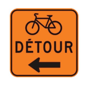 Détour : à gauche