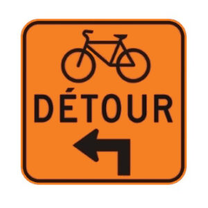 Détour : à gauche