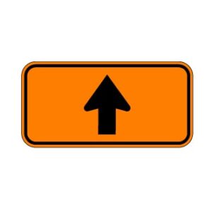 Panonceau de direction tout droit