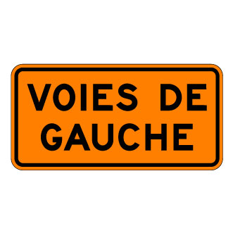 Pannonceau voies de gauche