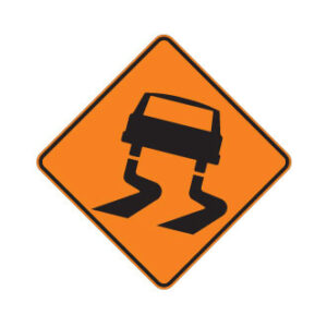 Chaussée glissante